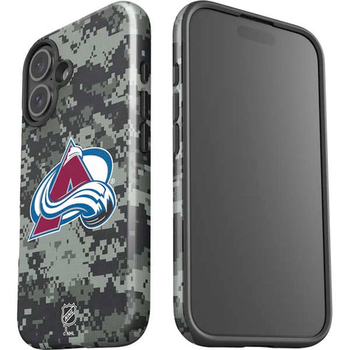 NHL Colorado Avalanche Camo iPhone 16 Plus Impact Case